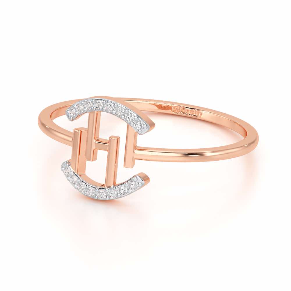 Ethereal Closeness Silver Ring - Rose Gold - Image 2