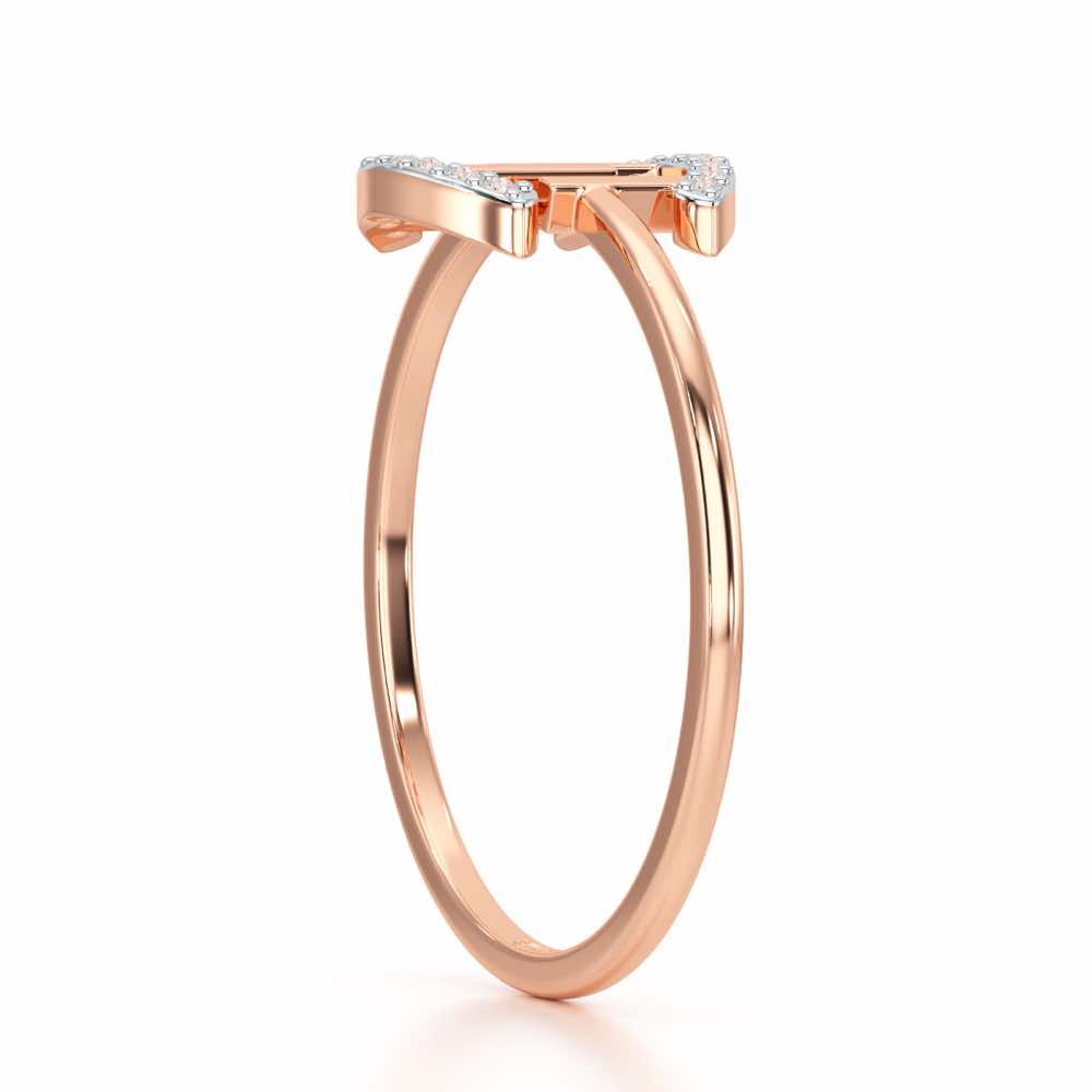 Ethereal Closeness Silver Ring - Rose Gold - Image 3
