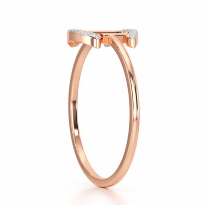Ethereal Closeness Silver Ring - Rose Gold - Image 3