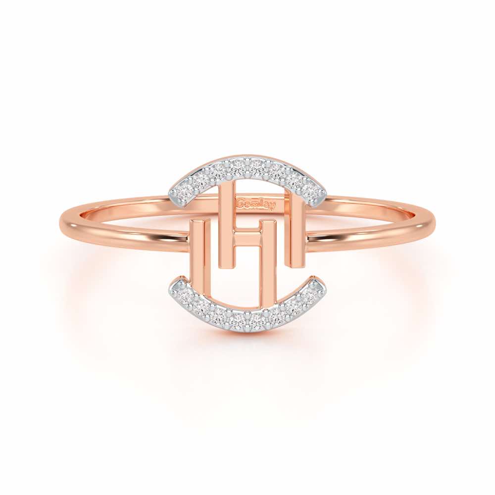 Ethereal Closeness Silver Ring - Rose Gold - Image 4