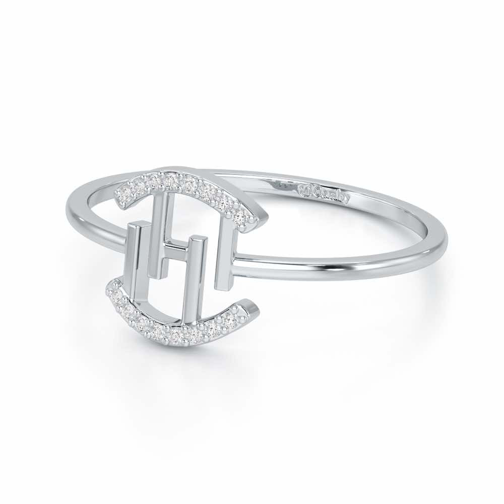 Ethereal Closeness Silver Ring - White Gold - Image 2