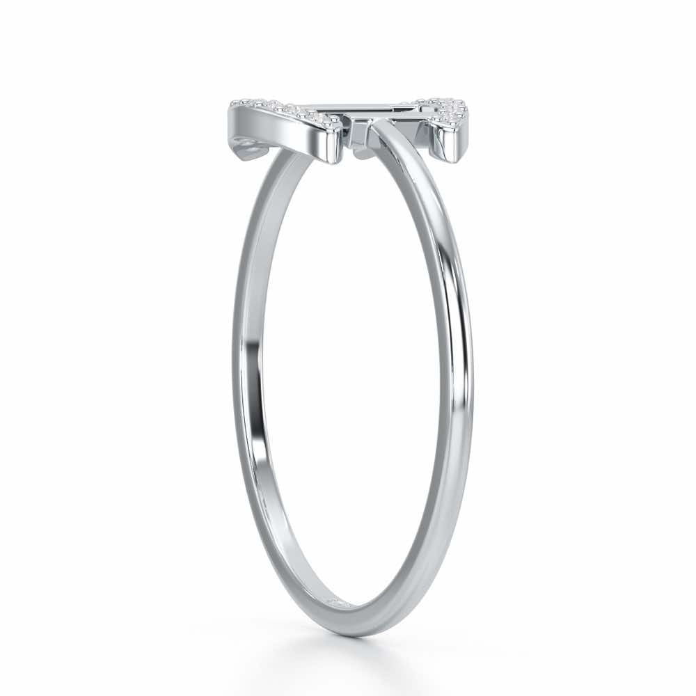 Ethereal Closeness Silver Ring - White Gold - Image 3