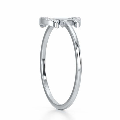 Ethereal Closeness Silver Ring - White Gold - Image 3