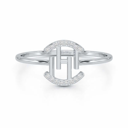 Ethereal Closeness Silver Ring - White Gold - Image 4