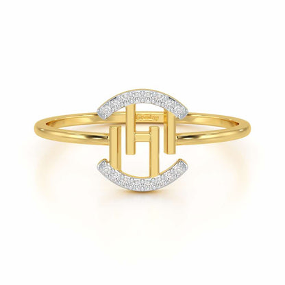 Ethereal Closeness Silver Ring - Yellow Gold - Image 4
