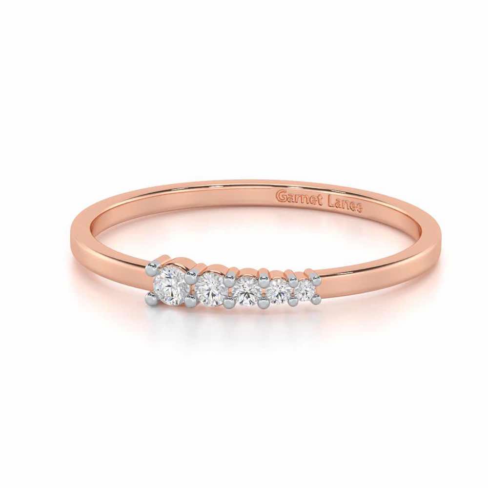 Ethereal Essence Silver Ring - Rose Gold - Image 2