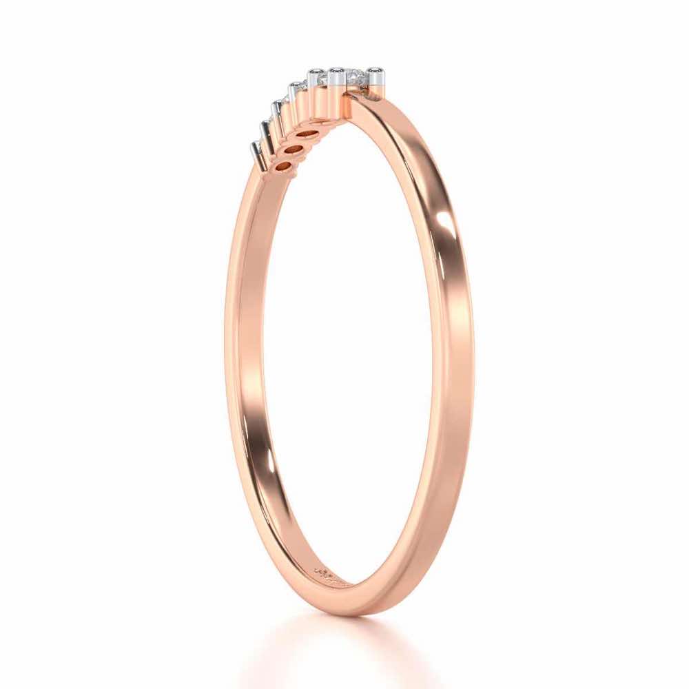 Ethereal Essence Silver Ring - Rose Gold - Image 3