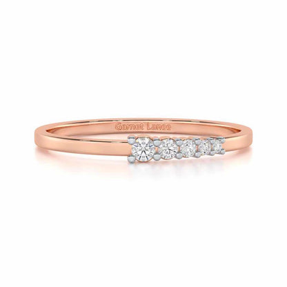 Ethereal Essence Silver Ring - Rose Gold - Image 4