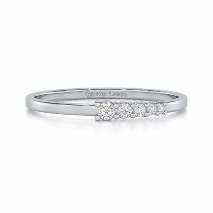 Ethereal Essence Silver Ring - White Gold - Image 4