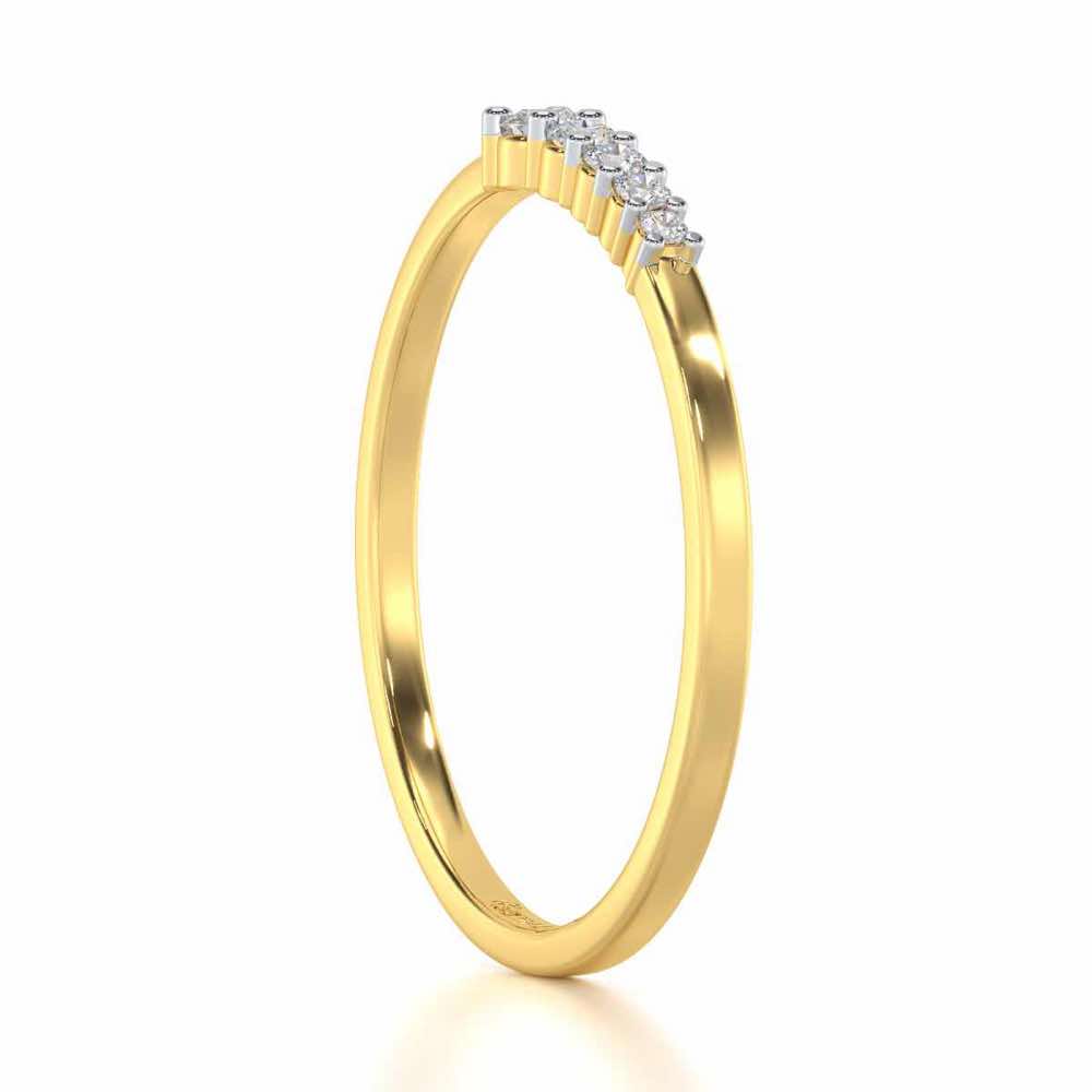 Ethereal Essence Silver Ring - Yellow Gold - Image 3