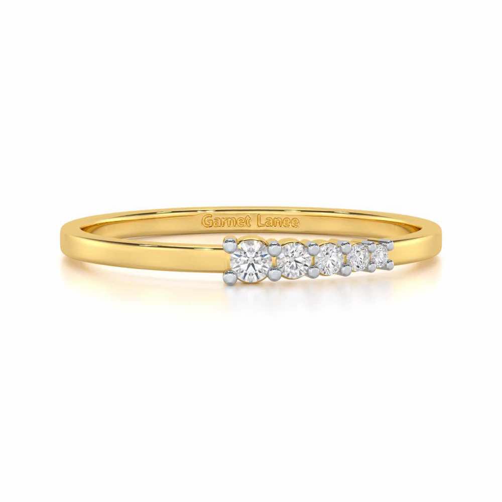 Ethereal Essence Silver Ring - Yellow Gold - Image 4