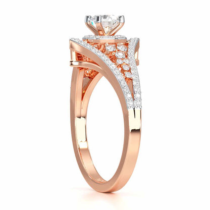 Ethereal Glow Solitaire Ring - Rose Gold - Image 3