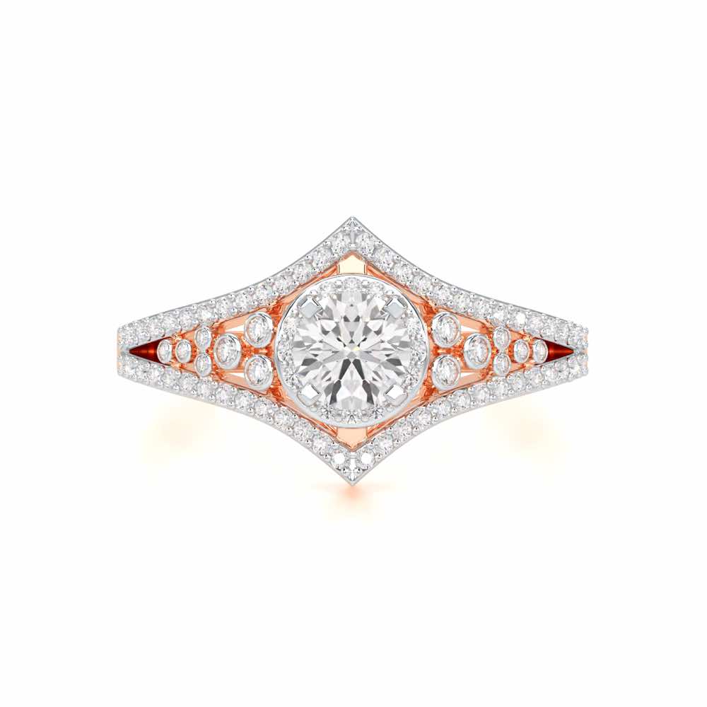Ethereal Glow Solitaire Ring - Rose Gold - Image 4