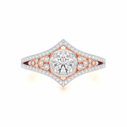 Ethereal Glow Solitaire Ring - Rose Gold - Image 4