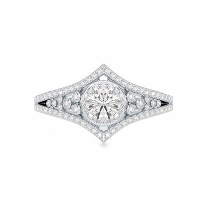 Ethereal Glow Solitaire Ring - White Gold - Image 4