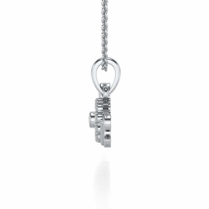 Etnernal Love Silver Pendant - White Gold - Image 3