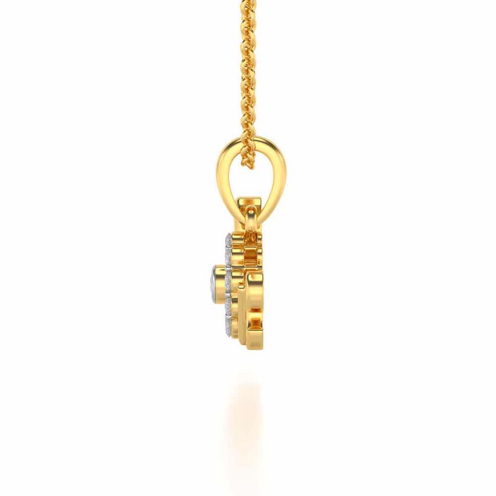 Etnernal Love Silver Pendant - Yellow Gold - Image 3