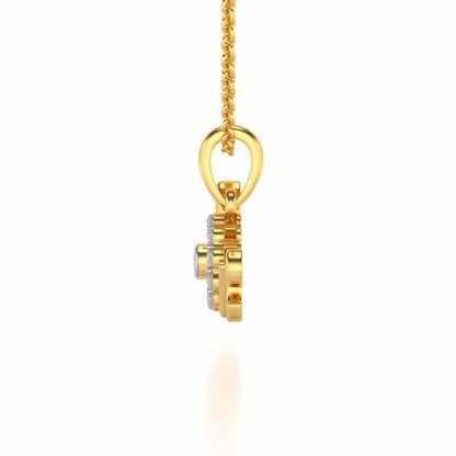 Etnernal Love Silver Pendant - Yellow Gold - Image 3