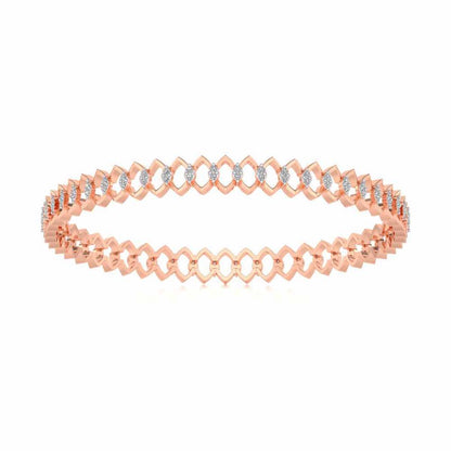 Etonnante Silver Bangle - Rose Gold - Image 2