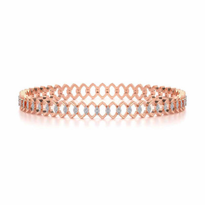 Etonnante Silver Bangle - Rose Gold - Image 5