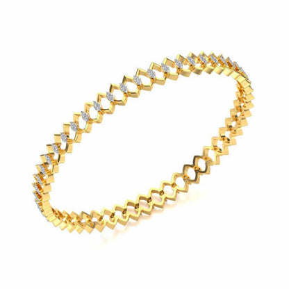 Etonnante Silver Bangle - Yellow Gold - Image 1