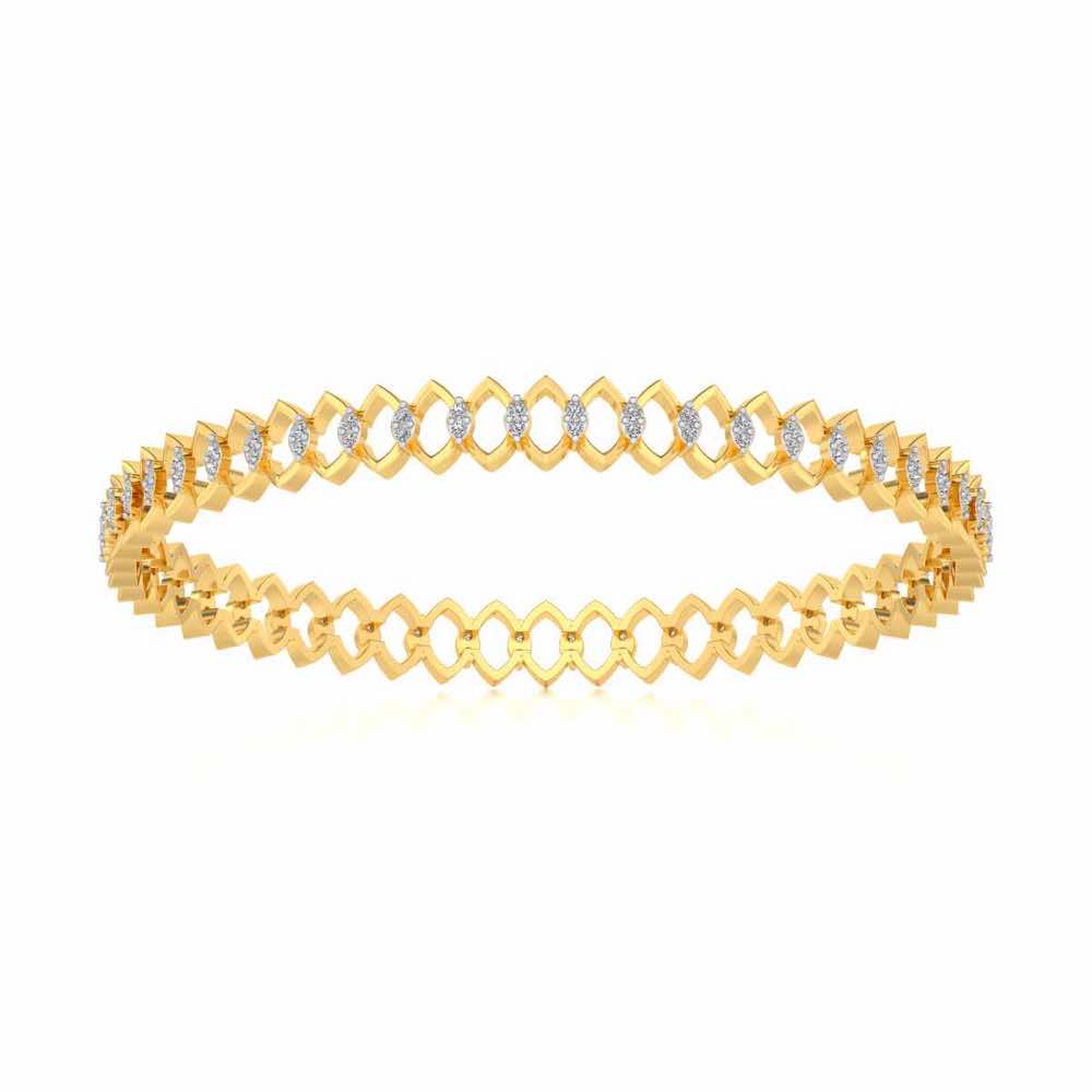 Etonnante Silver Bangle - Yellow Gold - Image 2