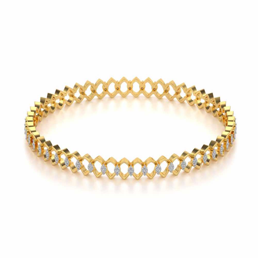 Etonnante Silver Bangle - Yellow Gold - Image 3