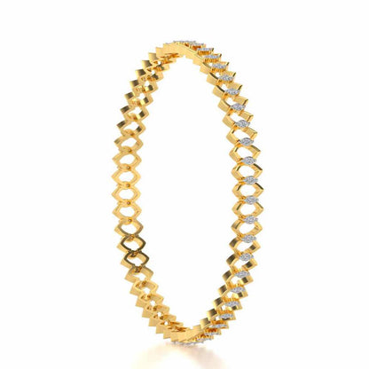 Etonnante Silver Bangle - Yellow Gold - Image 4