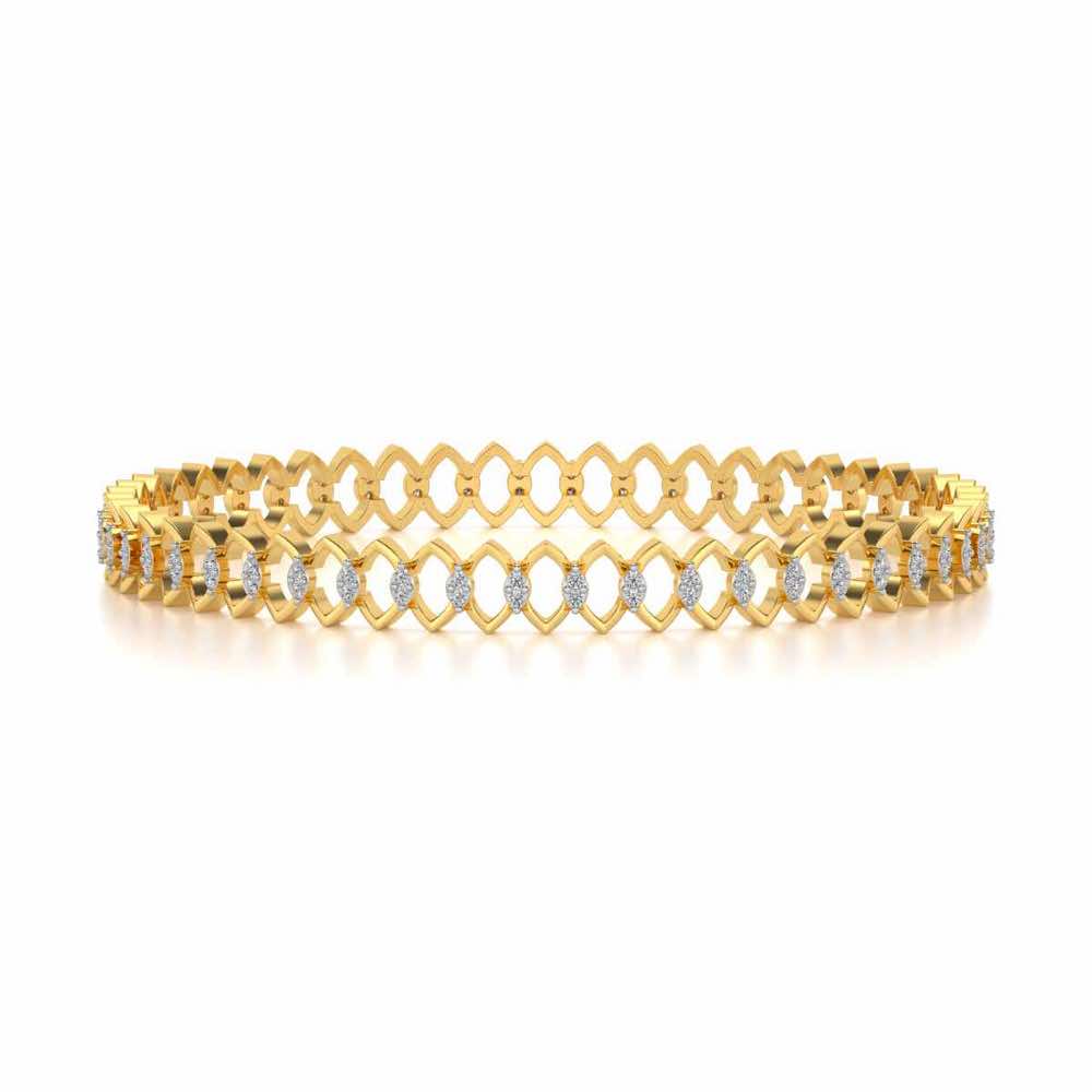 Etonnante Silver Bangle - Yellow Gold - Image 5