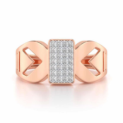 Euphoric Silver Ring For Men - Rose Gold - Image 4