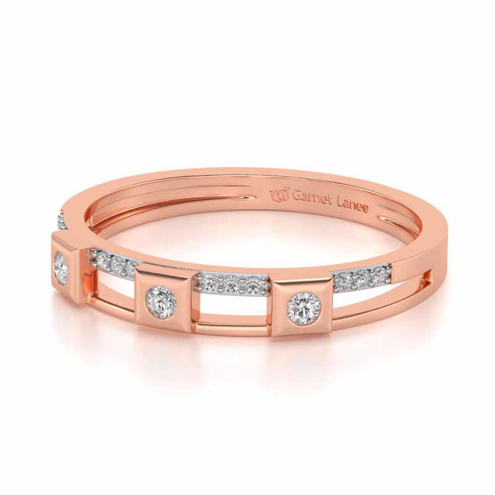 Evangelistic Silver Band Ring - Rose Gold - Image 2