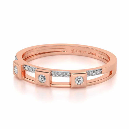 Evangelistic Silver Band Ring - Rose Gold - Image 2
