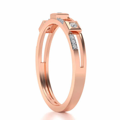 Evangelistic Silver Band Ring - Rose Gold - Image 3
