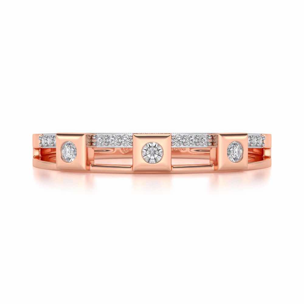 Evangelistic Silver Band Ring - Rose Gold - Image 4