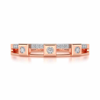 Evangelistic Silver Band Ring - Rose Gold - Image 4