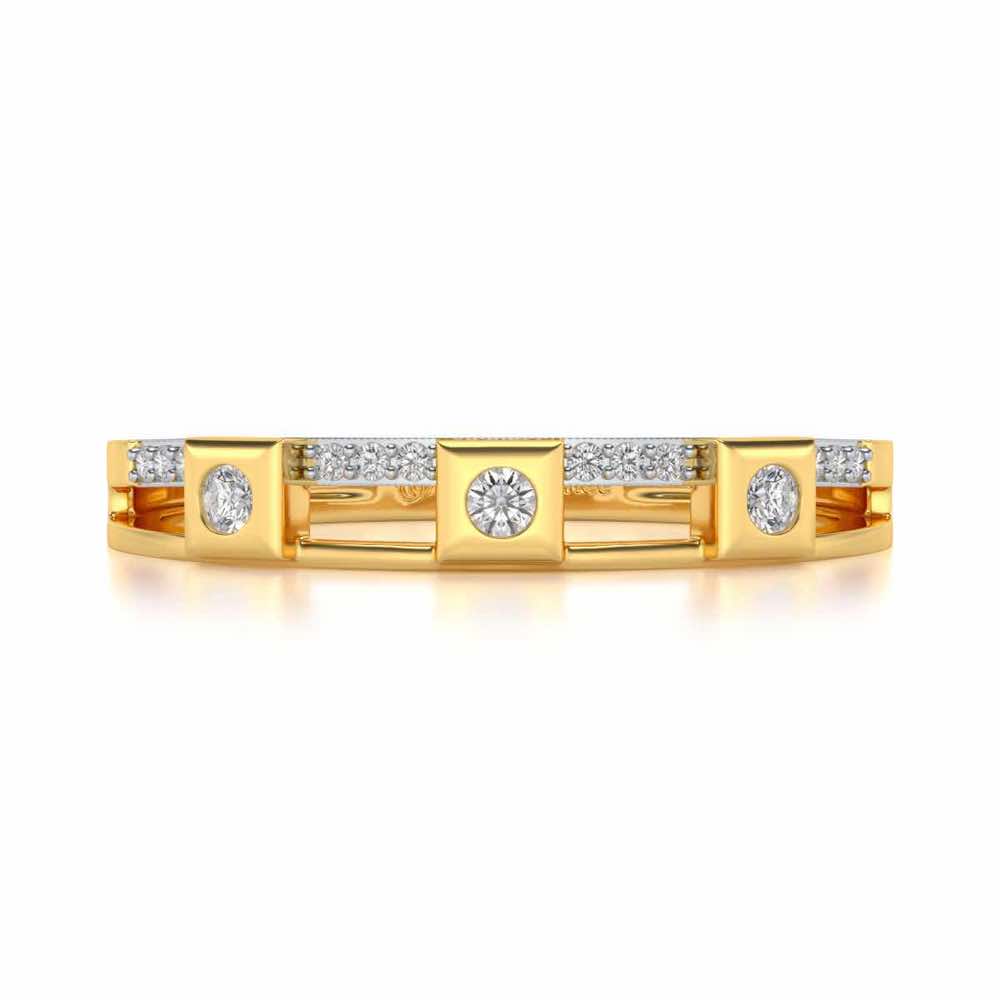 Evangelistic Silver Band Ring - Yellow Gold - Image 4