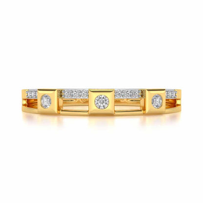Evangelistic Silver Band Ring - Yellow Gold - Image 4