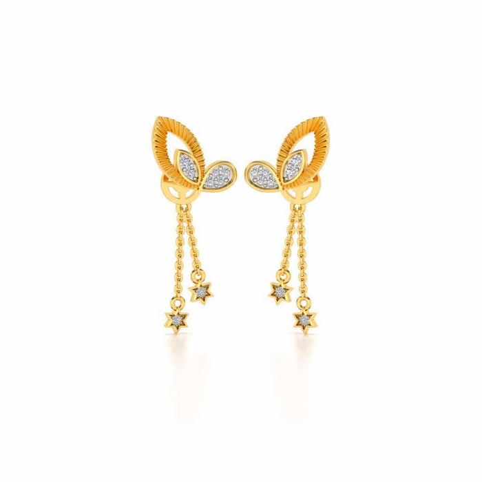 Exclusivement Silver Danglers - Yellow Gold - Image 1