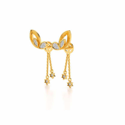Exclusivement Silver Danglers - Yellow Gold - Image 3
