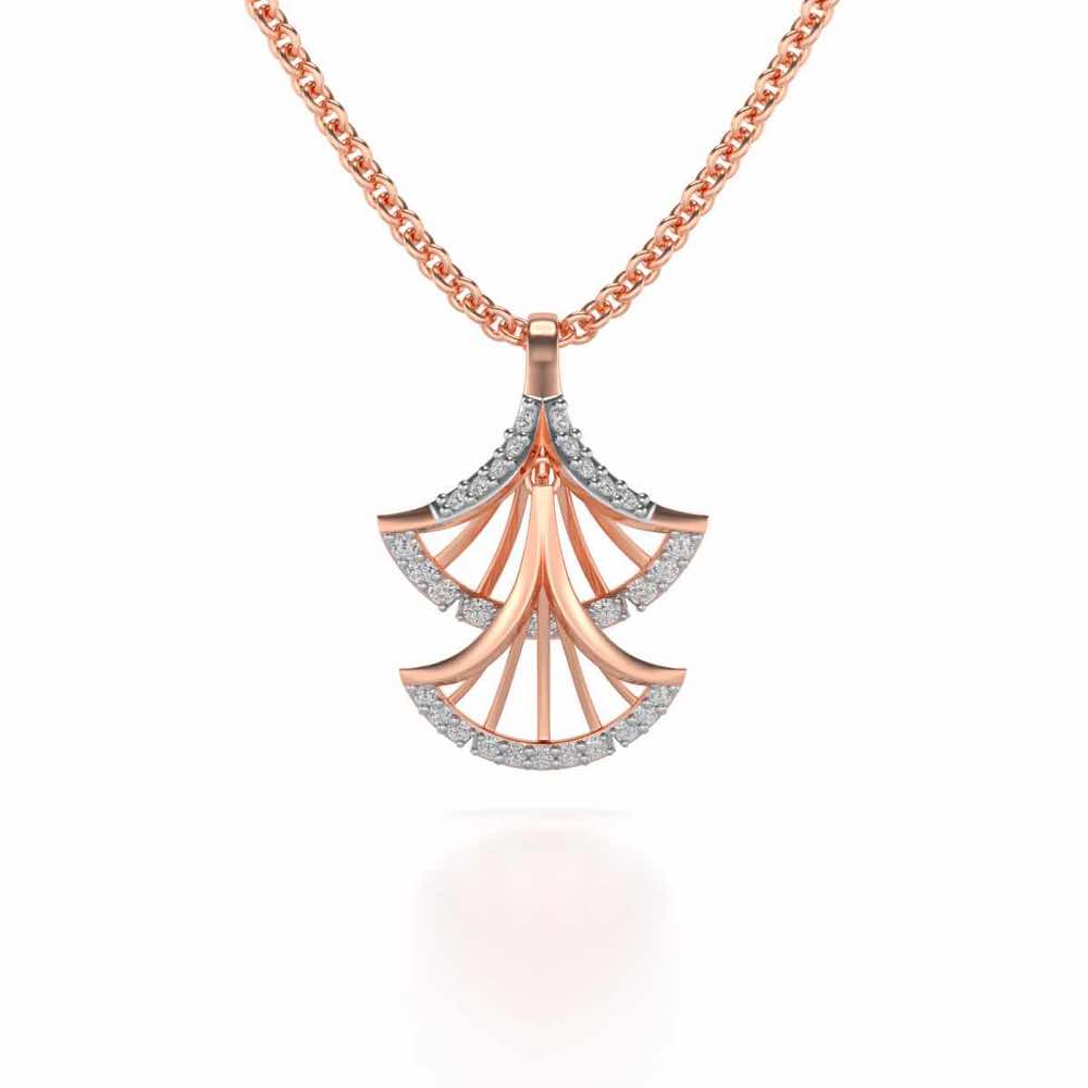 Expanse Silver Pendant - Rose Gold - Image 1