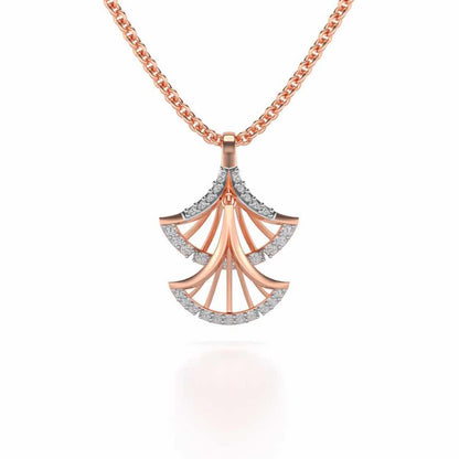 Expanse Silver Pendant - Rose Gold - Image 1