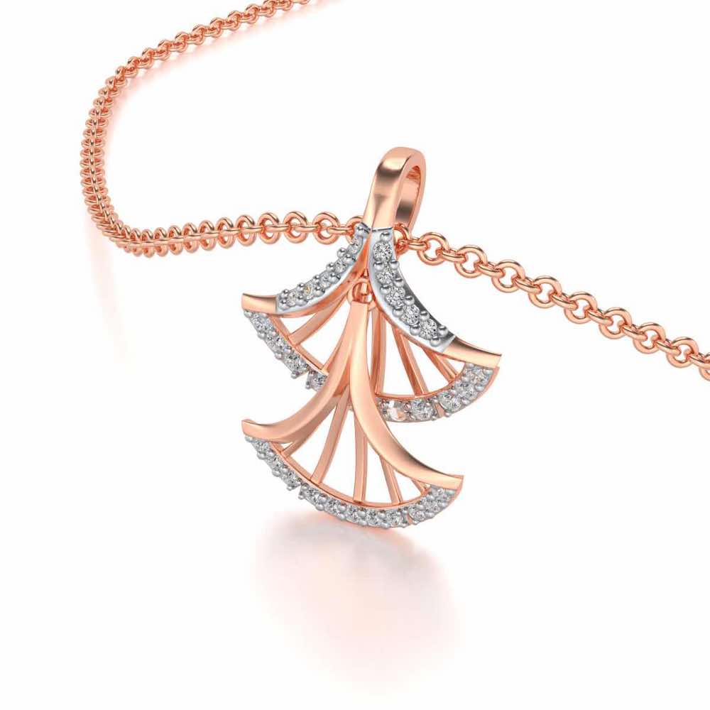 Expanse Silver Pendant - Rose Gold - Image 2