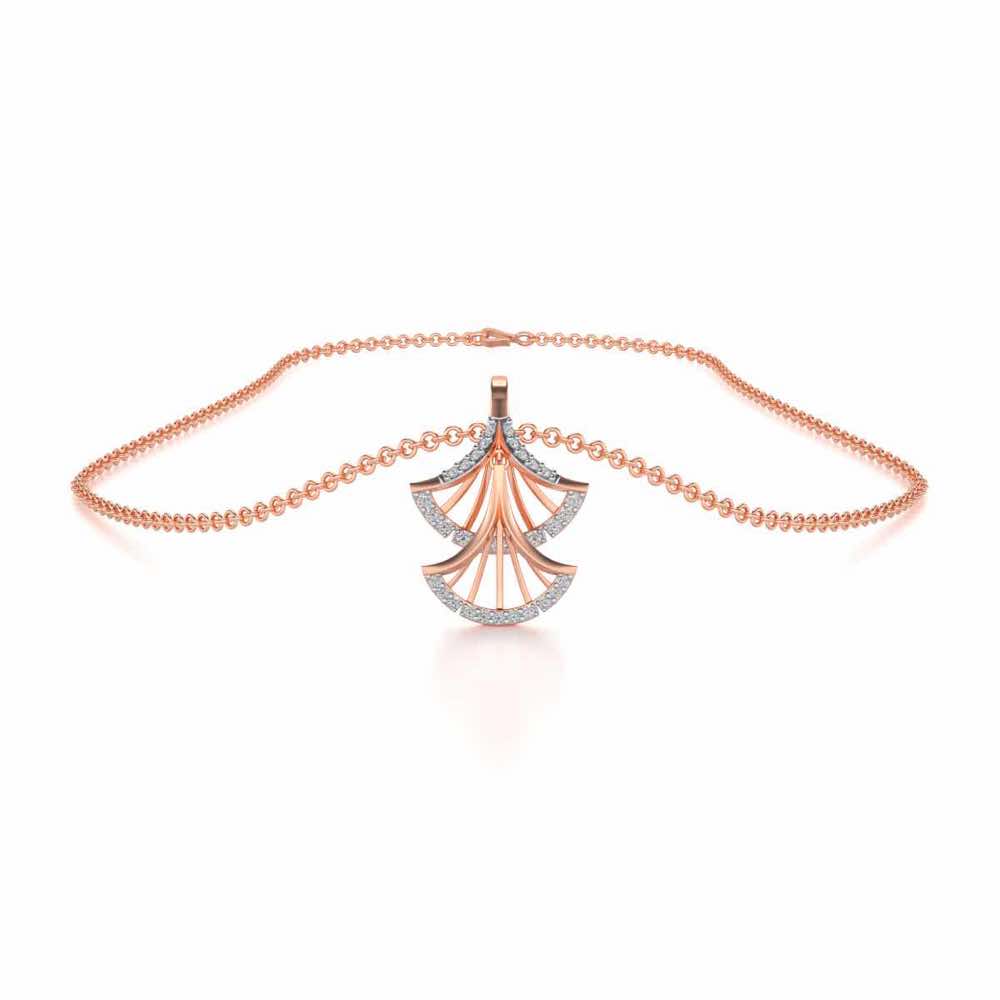 Expanse Silver Pendant - Rose Gold - Image 3
