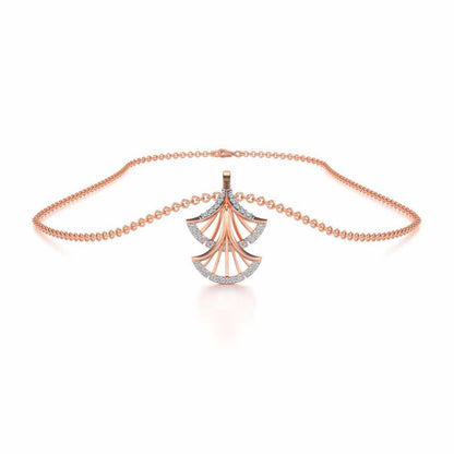 Expanse Silver Pendant - Rose Gold - Image 3