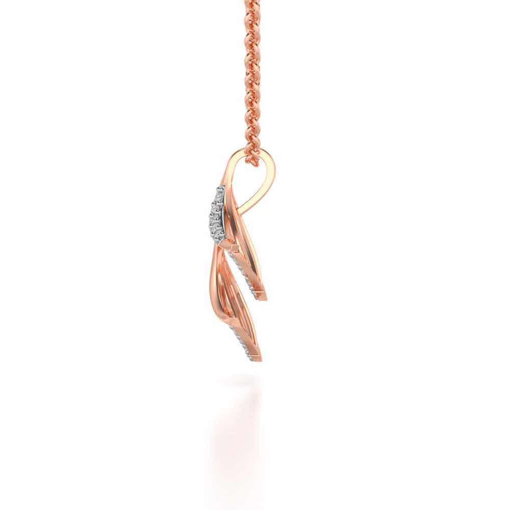 Expanse Silver Pendant - Rose Gold - Image 4