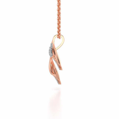Expanse Silver Pendant - Rose Gold - Image 4