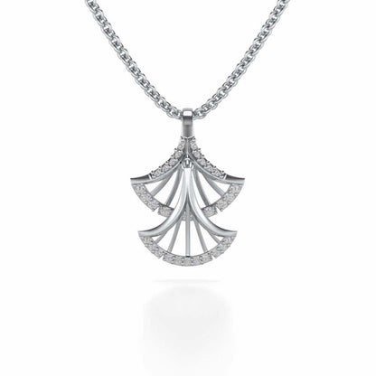 Expanse Silver Pendant - White Gold - Image 1