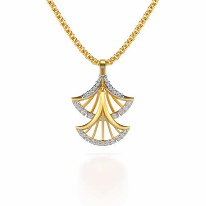 Expanse Silver Pendant - Yellow Gold - Image 1