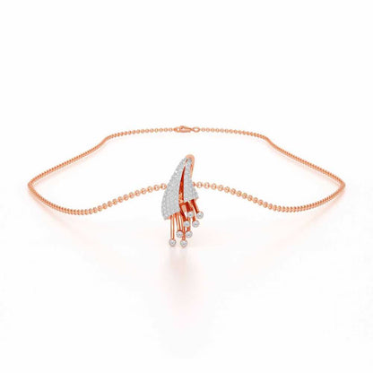 Exquisite Desire Silver Pendant - Rose Gold - Image 3