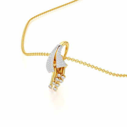Exquisite Desire Silver Pendant - Yellow Gold - Image 2